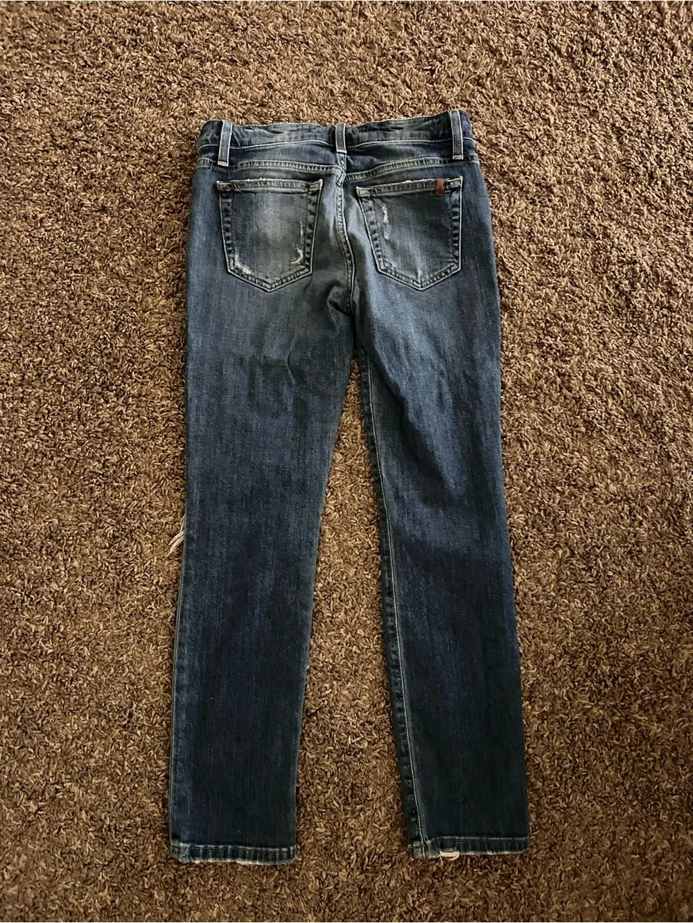 Joe's Jeans Dark Blue Distressed Skinny Jeans